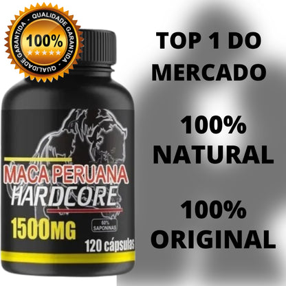 Maca Original Hardcore 1500mg Com 120 Caps