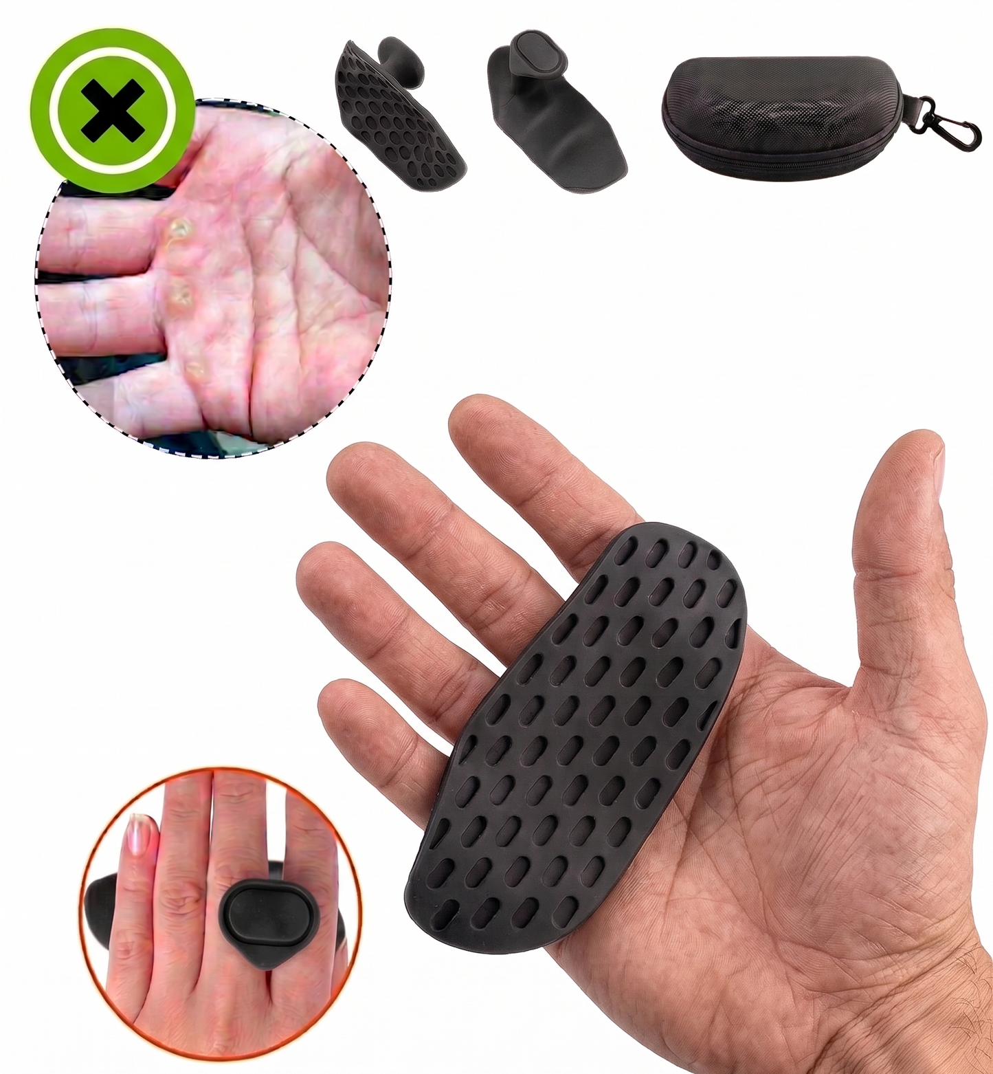Luva Grip Antiderrapante para Treino de Força