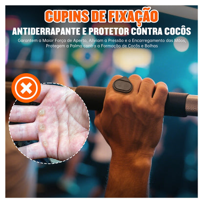 Luva Grip Antiderrapante para Treino de Força