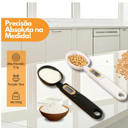 Colher Medidora Digital Fitness para Suplementos e Alimentos